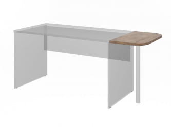 Приставная столешница ЛЕМО Л-81 Таксония шоколадная / LEMO L-81