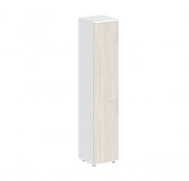 Шкаф высокий левый Сигма СГ.802.ОЛ.ВХ.Л Белый Дуб светлый / Sigma SG.802.OL.WH.L