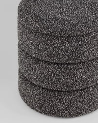 Пуф с ящиком Хиве КСС букле черный меланж / Hive XS