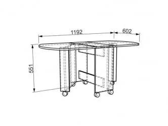 Стол журнальный Модуль №02 Дуб сонома