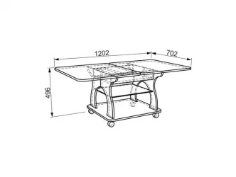 Стол журнальный Купер модуль 01 Венге