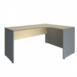 Стол криволинейный правый Рива А.СА-4 Пр Клен/Металлик / Riva