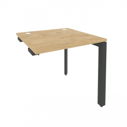 Стол-приставка на П-образном м/к к опорным элементам ОНИКС О.МП-СПР-0.8 Тиквуд Светлый/Антрацит / ONIX O.MP-SPR-0.8