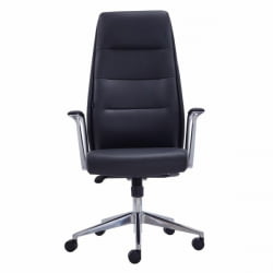 Кресло руководителя БРАБИКС ПРЕМИУМ Адепт ЕКС-752, синхромеханизм, алюминий, экокожа, черное / BRABIX PREMIUM Adept EX-752,