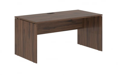 Стол письменный ЕДИС ЕДСТ 1580 Дуб Денвер темный Черный / EDIS EDST