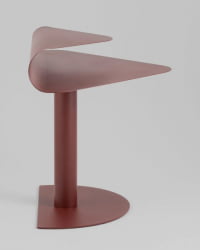 Журнальный столик Корнеа металл бордовый / Cornea