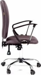 Офисное кресло для оператора CХАИРМАН 9801 Хроме темно-серый / CHAIRMAN Chrome