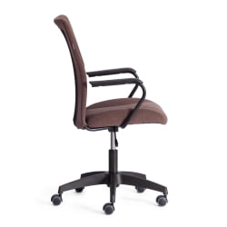 Компьютерное кресло СТАФФ флок/ткань, коричневый/черный, 6/В-11 / STAFF 6/W-11