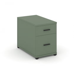 Тумба опорная/приставная с ящиком и распашным фасадом CОНCЕПТ CН.ТГО-004 Б/В Кобо Черный / CONCEPT CN.TGO-004 B/W