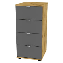 Комод Алиса(К3)856х401х459сторцевойручкой(ДВ-Графит) / Алиса(K3)856х401х459сторцевойручкой(ДВ-Графит)