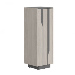 Шкаф средний Лине СФ-574201 Дуб серый Черный графит / Line