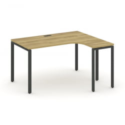 Стол эргономичный правый CОНCЕПТ CН.ОСА-002(Р) Дуб Винченцо Антрацит / CONCEPT CN.OSA-002(R)