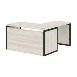 Стол письменный угловой левый КСТЕН-КП КСКПCТ 1415Х Л Сосна Эдмонт Антрацит / XTEN-QP XQPCT 1415H L