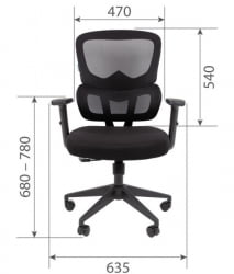 Кресло руководителя Чаирман CХ560 БП Черный / Chairman CH560