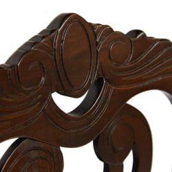 Стул Андромеда/ Андромедэ дерево гевея, 47х55,5х107 см, Каппучино, ткань коричневая С 168-7 / Andromeda Cappuchino, S