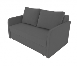 Диван Лоджия Велюр (Берхоусе) Цвет фасада: Серый Велюто 12; Тип: Прямой; Материал фасада: Металл/Велюр / (Berhouse)