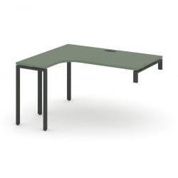 Стол-надставка на опорную тумбу (левый) CОНCЕПТ CН.ОСАН-003(Л) Кобо Антрацит / CONCEPT CN.OSAN-003(L)