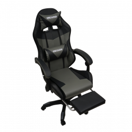 Кресло 908 КИНГКУЕЕН цвет черный/темно серый с массажем и подсветкой 908-блаcк-дгрей-масс / KINGQUEEN 908-black-dgrey-mass