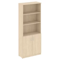 Шкаф высокий широкий (2 низкие двери ЛДСП) НОВА С В.СТ-1.1 Бук Артизан / NOVA S