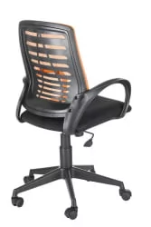 Кресло Ирис люкс ТВ Черный-оранжевый / TW