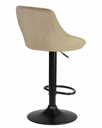 Стул барный ДОБРИН ЛОГАН БЛАCК Мокко велюр МДЖ9-9 / DOBRIN LOGAN BLACK MJ9-9