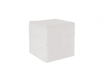 Пуф Рубик ПМ-003.1 белый (экокожа) / PM-003.1