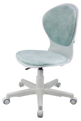 Кресло 1139 ФВ ПЛ Вхите велюр Блисс 10 голубой / FW PL White Bliss