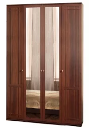 Шкаф для одежды и белья Шерлоcк 60 Орех шоколадный (спальня) / Sherlock