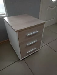 Тумба подкатная Дека 9.05.01 Дуб Сантана светлый/Белый / Deka