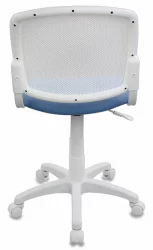 Кресло детское БЮРОКРАТ CХ-В296НКС/26-24 Белый Голубой / CH-W296NX/26-24