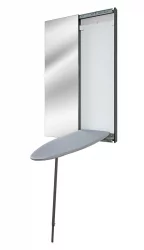 Узкий шкаф в прихожую Ирон Слим (левый, купе) Венге / Iron Slim