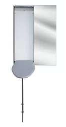 Двустворчатый шкаф Ирон Слим (правый, купе) Венге / Iron Slim