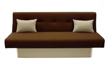 Диван с металлическими ножками МАНГО 4 (3 категория) Нео Шоколад Нео Латте / MANGO