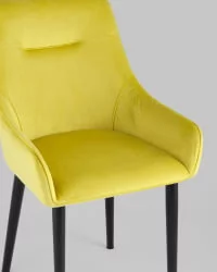 Стул Джоан велюр Желтый