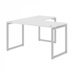 Стол угловой правый КСТЕН-К КСКCТ 1415 Р Белый Алюминий / XTEN-Q XQCT R