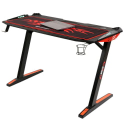 Игровой компьютерный стол СКИЛЛЛ CТГ-003 120КС60 Черный-красный / SKILLL CTG-003 120X60