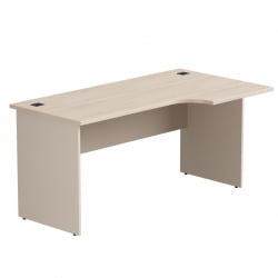 Стол эргономичный с опорами ЛДСП Еверпроф ЕВО 254С114 (правый) Дуб Соната Кашемир / Everprof EVO 254S114