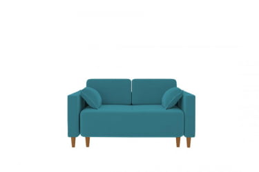 Диван прямой Ультра (Берхоусе) Цвет фасада: Азур велюр; Тип: Прямой; Материал фасада: Металл/Велюр / (Berhouse)