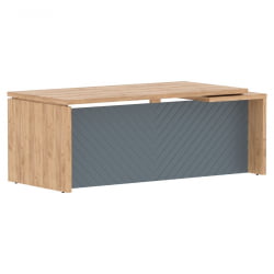 Стол руководителя левый Торр ЛУКС ТЛCТ 209 Л Дуб Бофорд Серо-голубой / Torr LUX TLCT L