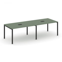 Стол переговорный (2 столешницы) CОНCЕПТ CН.ПРГ-021 Кобо Черный / CONCEPT CN.PRG-021