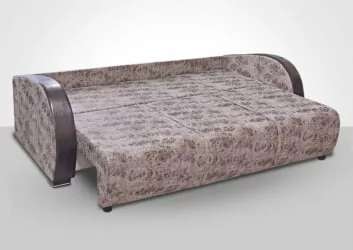 Диван на ножках Европа-1 арена дарк браун саваж 4 микровелюр 24-3