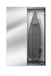 Узкий шкаф в прихожую Ирон Слим (левый, купе) Венге / Iron Slim