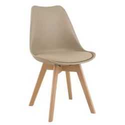 Стул со спинкой Еамес СC-034 Бежевый / Eames SC-034