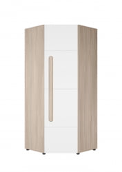 Угловой шкаф Палермо ШК-013 Ясень шимо светлый Белый