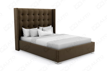 Кровать Милано 140кс200 велюр Севен 115 / Milano 140x200 Seven