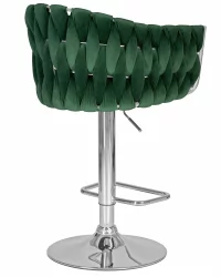 Стул барный ДОБРИН МАРCЕЛ Зеленый велюр МДЖ9-88 / DOBRIN MARCEL MJ9-88