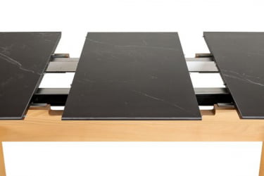 Стол раздвижной Нарвик Серамиc 140-180 Аутоматиc Натур/Дэрк марбле / Ceramic Automatic Natur/Dark marble