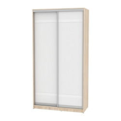 Шкаф-купе белый Б-220х120х60-1(ДСС-Белый-Д9Д9) / B-220х120х60-1(ДСС-Белый-D9D9)