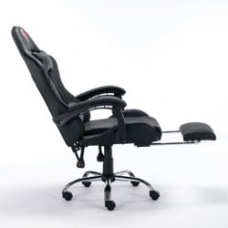 Кресло компьютерное БРАБИКС Декстер ГМ-135 подножка Черное / BRABIX Dexter GM-135