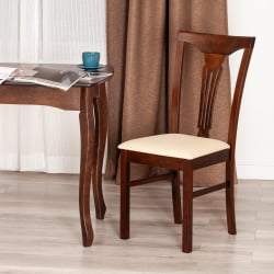 Стул Гермес/ Хермес дерево гевея, 43х49х94см, Каппучино , ткань бежевая (С178-4) / Hermes Cappuchino (S178-4)